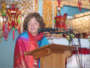 Dr Helen addressing the same gathering